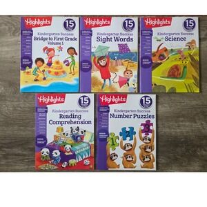 5 Highlights Kindergarten Success Workbook Bundle Science Reading Math Sight